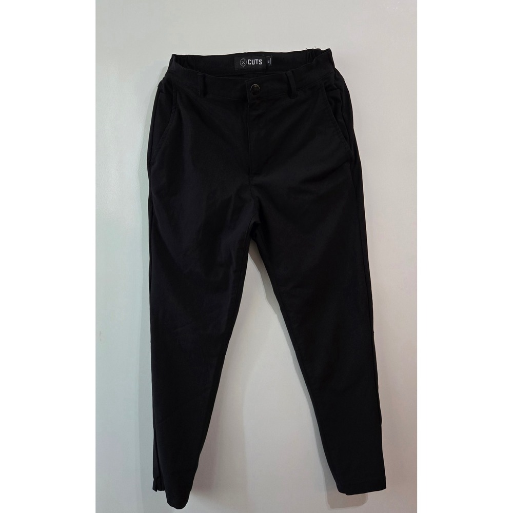 Cuts Mens Sport of Business Pants Black Tapered Chino XS L1025